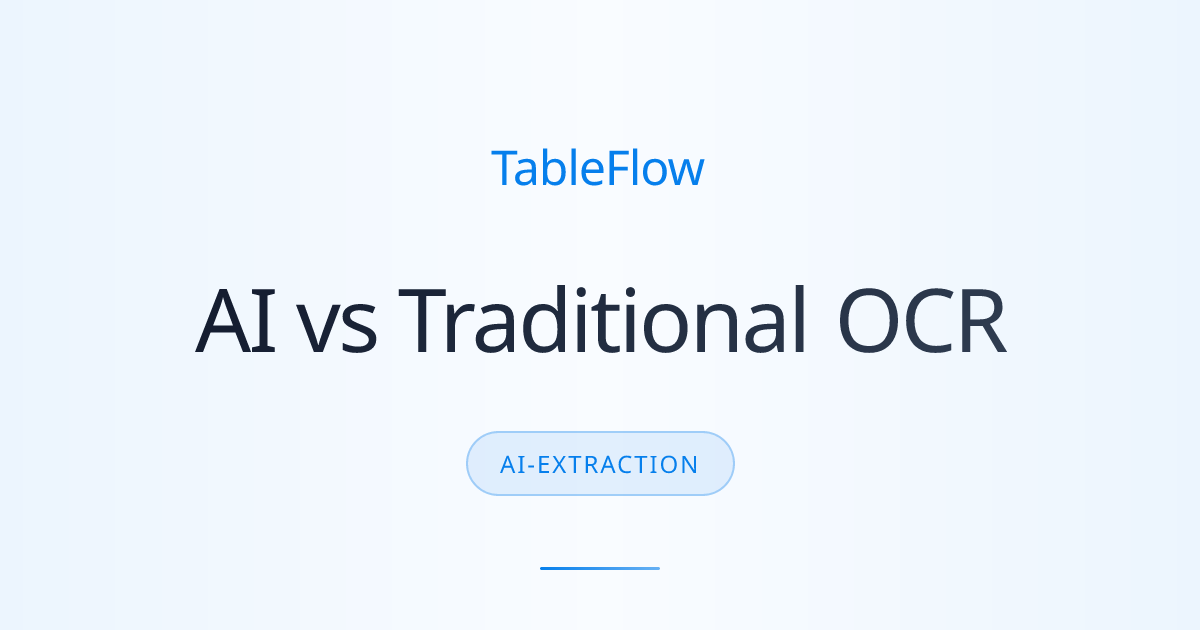 Why AI-Powered PDF Extraction Beats Traditional OCR