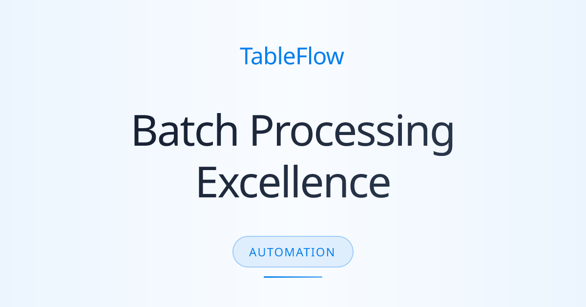 Batch Processing: Thousands of Documents, No Bottlenecks