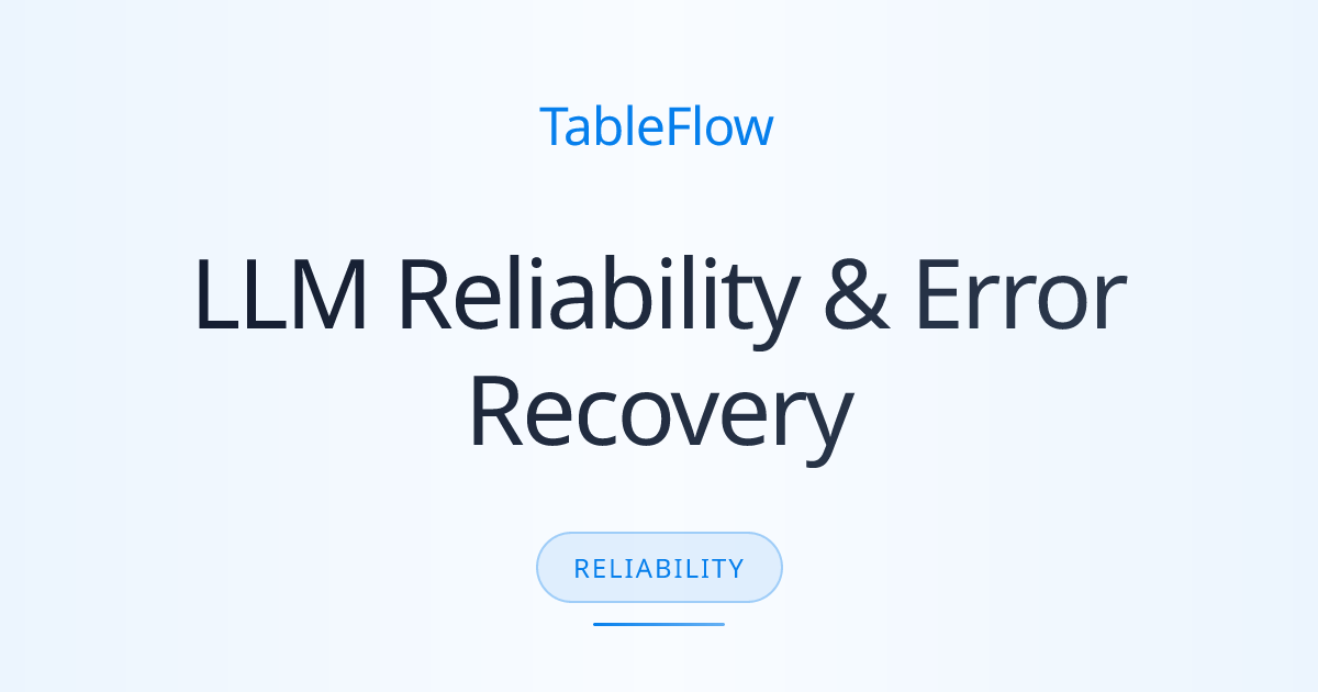 Handling LLM Challenges: Retry Logic, Error Recovery, and Reliability
