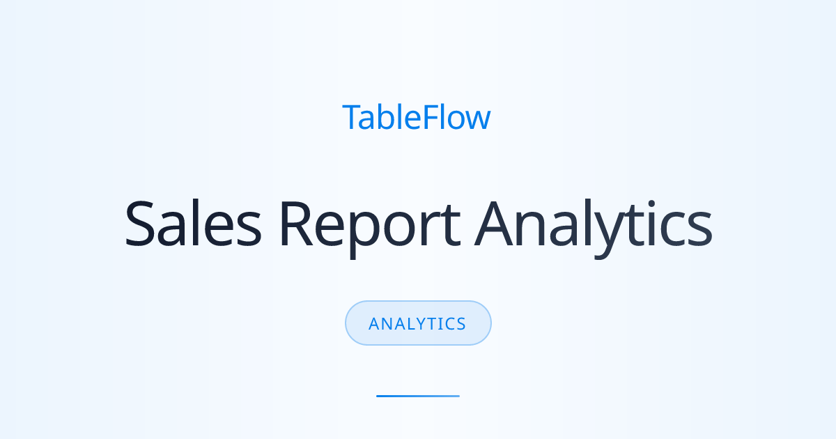 Transform Sales Reports into Strategic Insights with AI Analytics